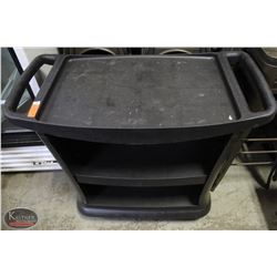 BAILIFF SEIZURE RUBBERMAID 3-TIER SERVICE CART