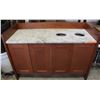 Image 1 : BAILIFF SEIZURE LARGE BROWN GRANITE-TOP CABINET
