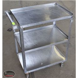 BUS CART 3-TIER STAINLESS STEEL