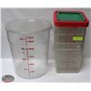 Image 1 : FOUR 8 QT INGREDIENT BINS W/ LIDS & 22QT CIRCULAR