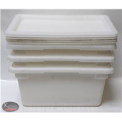 BAILIFF SEIZURE 3 WHITE STACKABLE CAMBRO TOTES