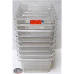 BAILIFF SEIZURE: LOT OF 9 - 1/2 SIZE POLY CARB