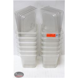 BAILIFF SEIZURE: LOT OF 12 - 1/6 SIZE POLY CARB