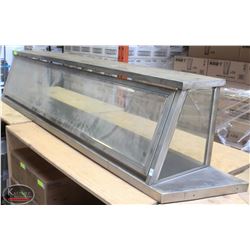 6' COUNTERTOP GLASS SERVER DISPLAY W/ FOLDING