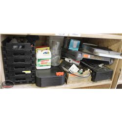 BAILIFF SEIZURE: SHELF CONTENTS INCL: SONY AUDIO