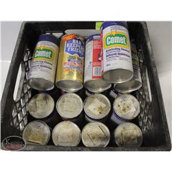 CRATE W/ 21 UNOPENED CANS OF COMET (400G)
