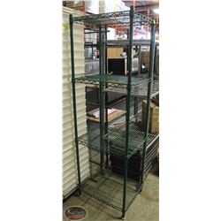 2' GREEN-WIRE STORAGE RACK- 4 TIER