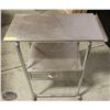 Image 1 : STAINLESS STEEL CART W/ MOUNTED DRAWER