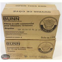 BUNN COFFEE FILTERS FOR REGULAR 12 CUP BREWERS
