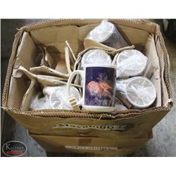 LOT OF 55 GRAPHIC 16OZ COFFEE MUGS : LIONS
