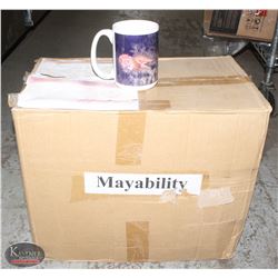 CASE OF 36 GRAPHIC 16OZ COFFEE MUGS : LIONS