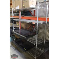 BAILIFF SEIZURE: 4-TIER CHROME WIRE RACK