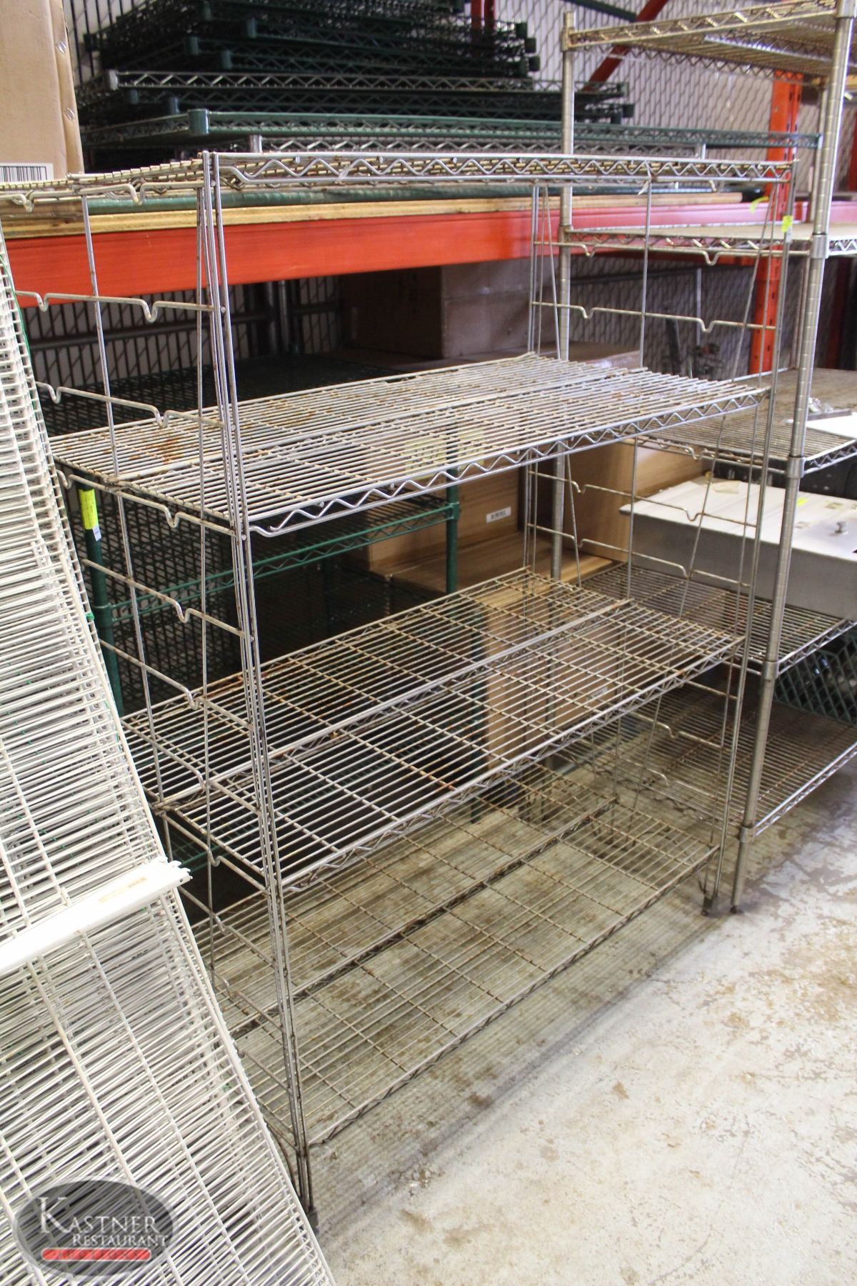 4' COMMERCIAL WIRE STORAGE RACK- 4 TIER