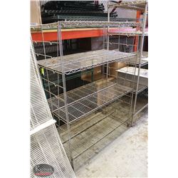 4' COMMERCIAL WIRE STORAGE RACK- 4 TIER