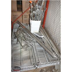 BAILIFF SEIZURE: LOT OF 13 WIRE SHELVES FOR WALL