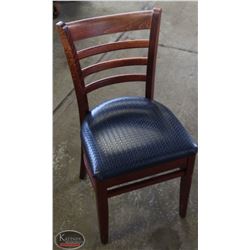 BAILIFF SEIZURE LOT OF 4 WOOD & LEATHERETTE DINING