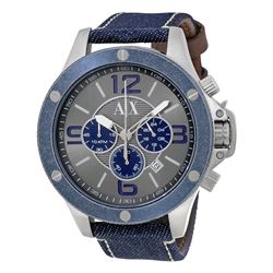 NEW ARMANI EXCHANGE TRIPLE CHRONO 44MM WATCH