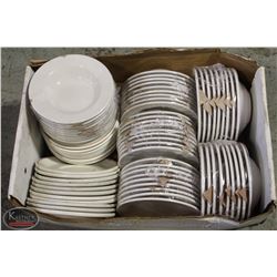 BAILIFF SEIZURE: FLAT OF APPROX. 55 SAUCERS W/