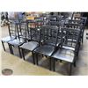 Image 1 : GROUP OF 18 PADDED METAL RESTAURANT CHAIRS