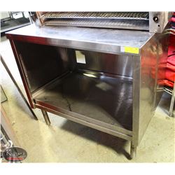 S/S CABINET W/ DUAL SHELF UNDERSHELF STORAGE