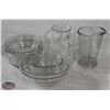Image 1 : 13PCS OF VINTAGE GLASS BOWLS AND PITCHERS