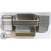 Image 1 : LOT OF 20 ASSORTED S/S INSERTS & 4 LOAF PANS