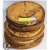 Image 1 : GROUP OF 6 WOODEN-COOKIE TRIVETS
