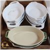 Image 1 : FLAT W/ STAUB CASSEROLE SERVING DISHES