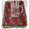 Image 1 : LOT OF 9 OKTOBERFEST-STYLE GLASS BEER MUGS "PLANER