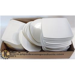 FLAT OF ASSORTED SERVING PLATES