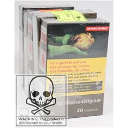 5 PACKS OF 20 PHILIP MORRIS ORIGINAL . KING SIZE.
