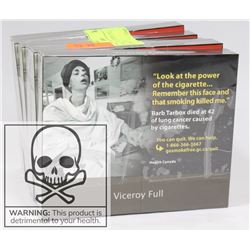 6 PACKS OF 25 VICE ROY FULL CIGARETTES.