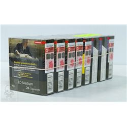 CARTON OF LD MEDIUM CIGARETTES REGULAR SIZE.