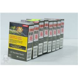 8 PACKS OF 20 LD STANDARD BOLD CIGARETTES. KING.