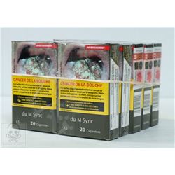 CARTON OF DU MAURIER SYNC CIGARETTES KING SIZE.