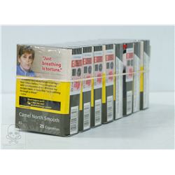 CARTON OF CAMEL NORTH SMOOTH CIGARETTES KING SIZE.