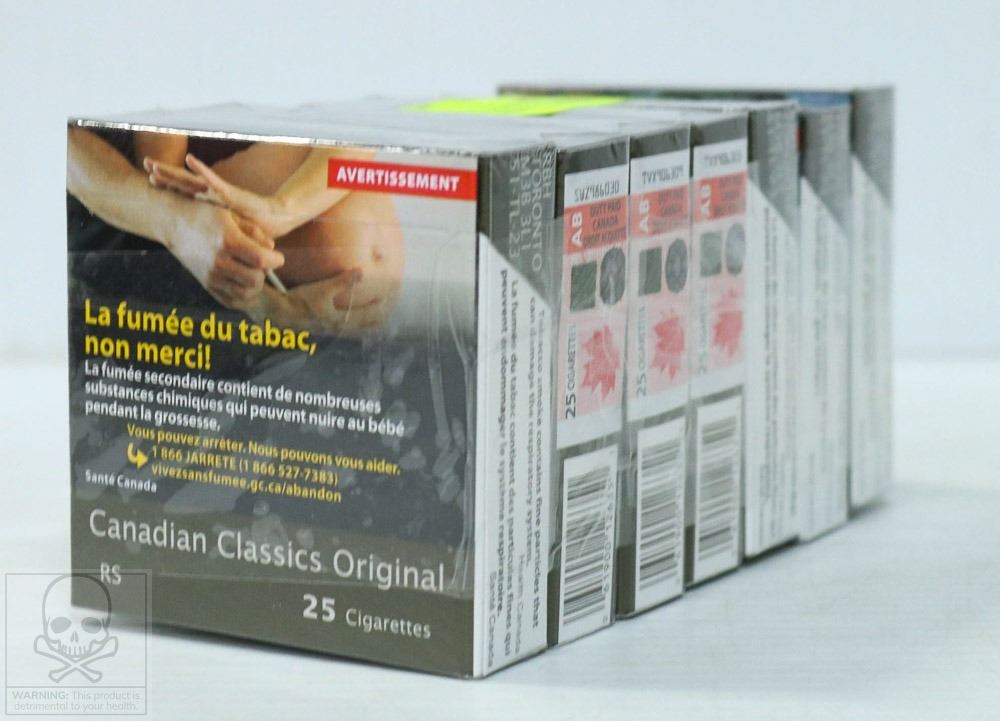 7 PACKS OF 25 CANADIAN CLASSIC SELECT CIGARETTES