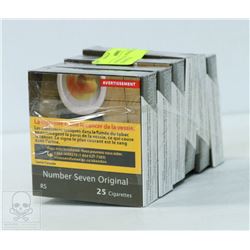 6 PACKS OF 25 NUMBER 7 ORIGINAL CIGARETTES