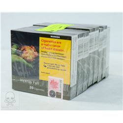 8 PACKS OF 20 VICE ROY FULL CIGARETTES REG SIZE.