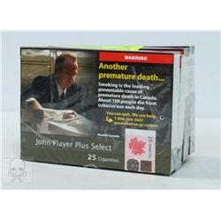 4 PACKS OF 25 JOHN PLAYER PLUS SELECT CIGARETTES