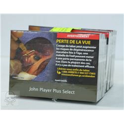 7 PACKS OF 25 JOHN PLAYER PLUS SELECT CIGARETTES .