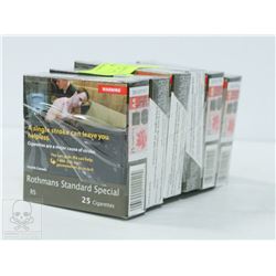 6 PACKS OF 25 ROTHMANS STANDARD SPECIAL CIGARETTES