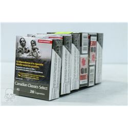 6 PACKS OF 20 CANADIAN CLASSICS SELECT CIGARETTES.