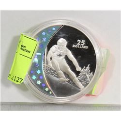 2010 VANCOUVER OLYMPIC 925 SILVER COIN SKIING