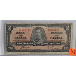 1937 CANADIAN $2 BILL