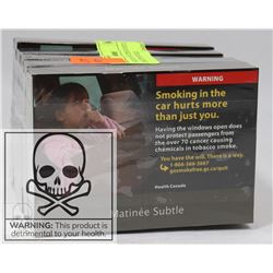 5 PACKS OF 25 MATINEE SUBTLE CIGARETTES REG SIZE.