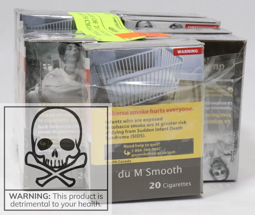 9 PACKS OF 20 DU MAURIER SMOOTH CIGARETTES REG 9 PACKS OF 20 DU MAURIER SMOOTH CIGARETTES REG