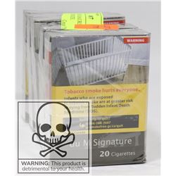 5 PACKS OF 20 DU MAURIER SIGN CIGARETTES REG SIZE.
