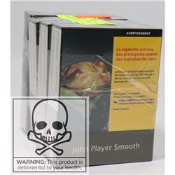 4 PKS OF 25 JOHN PLAYERS SMOOTH CIGARETTES KING SZ