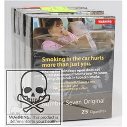 4 PKS OF 25 NUMBER 7 ORIGINAL CIGARETTES KING SZ